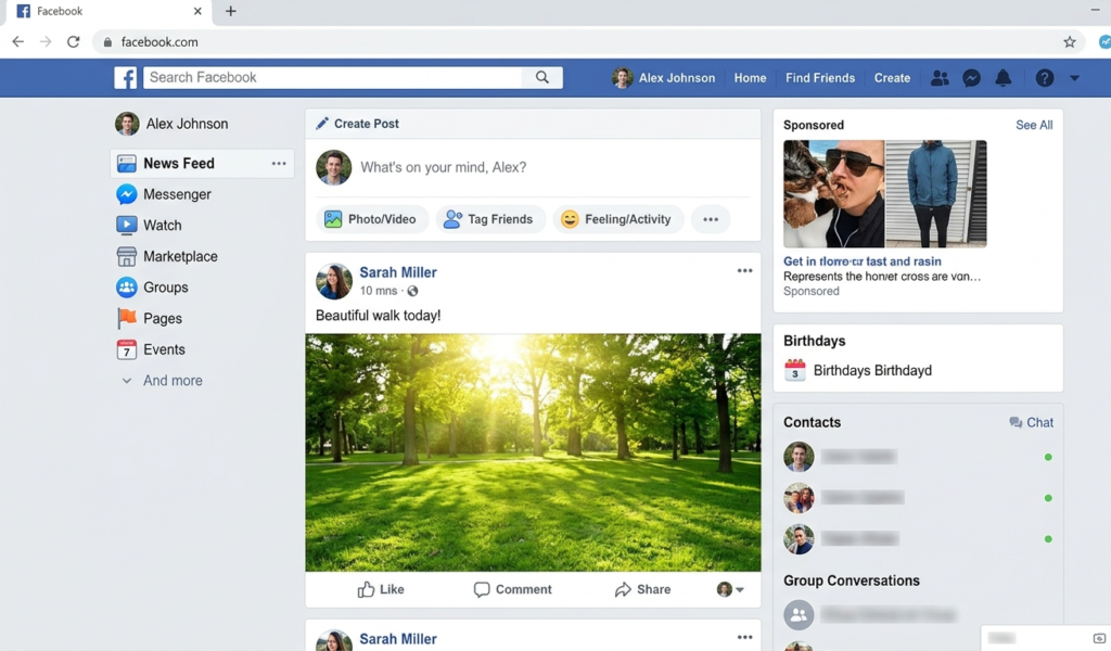 Facebook login guide